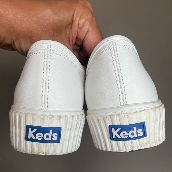 Keds WH64550 Womens Leather Triple Kick Amp Sneaker White Leather 8.5 US - Picture 5 of 7